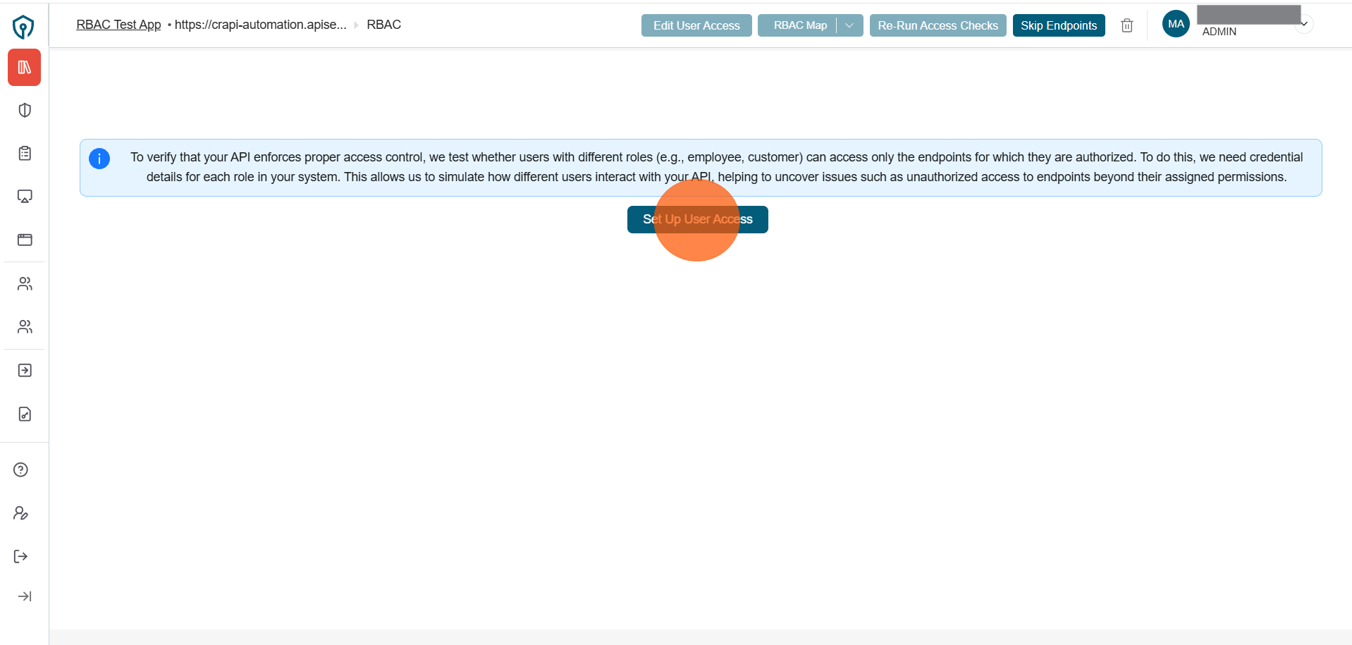 Click Add Authentication