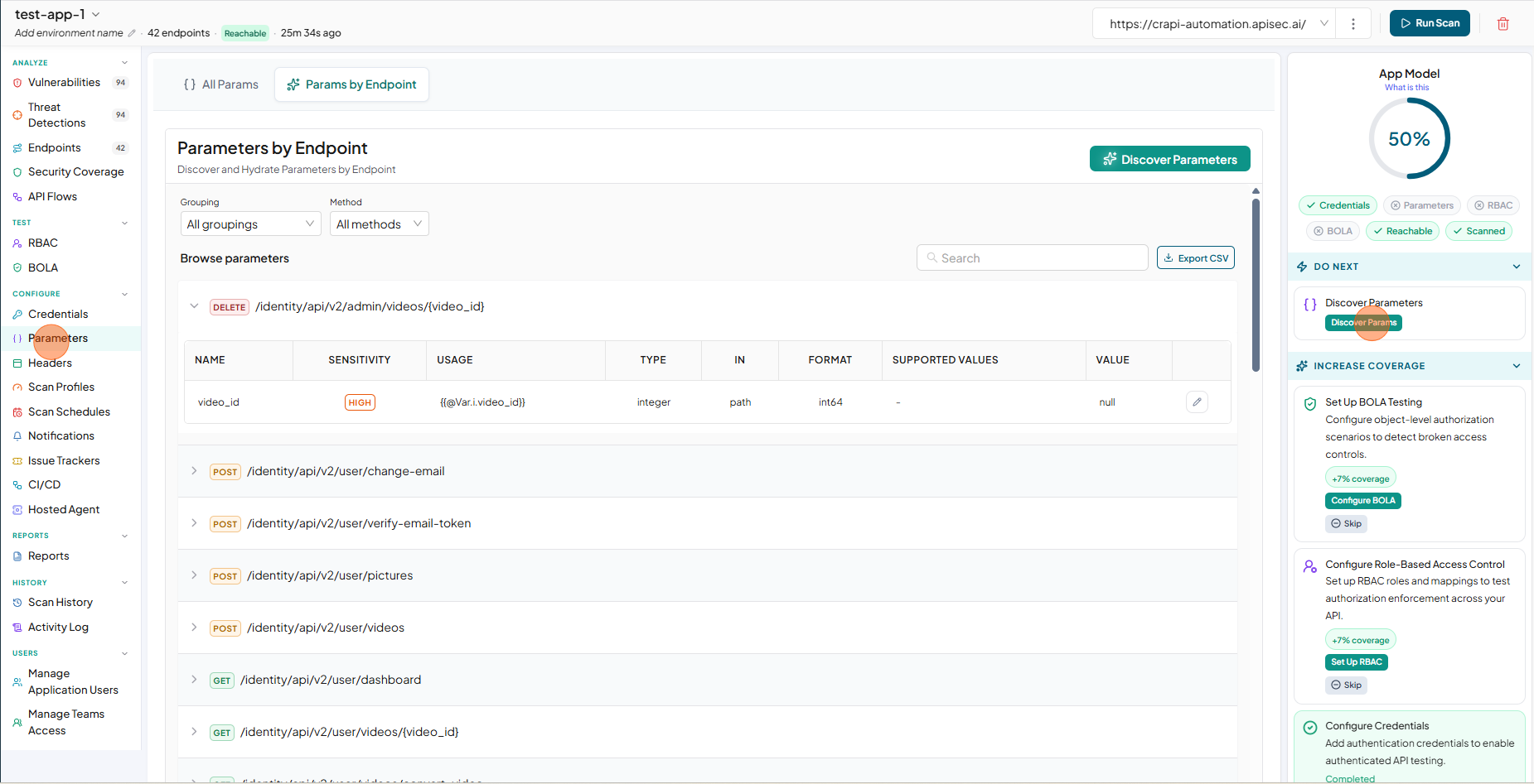 Choose the OpenAPI Spec