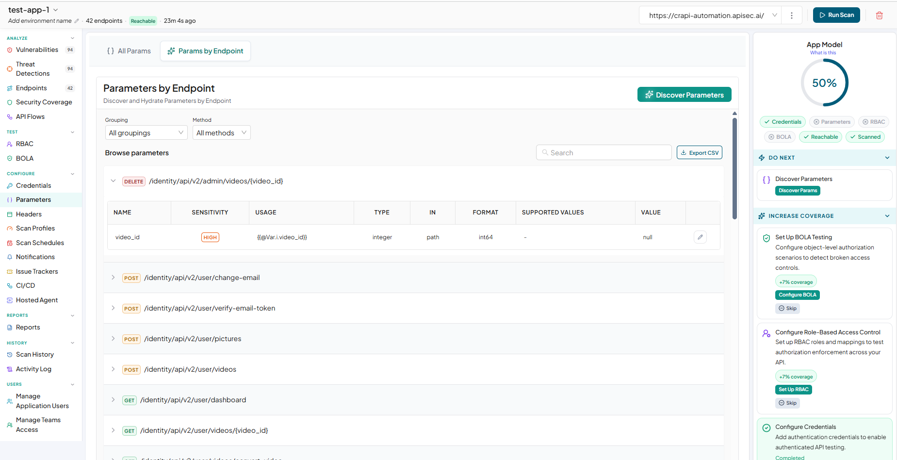 Choose the OpenAPI Spec