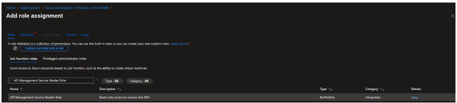 Choose the Azure API Gateway