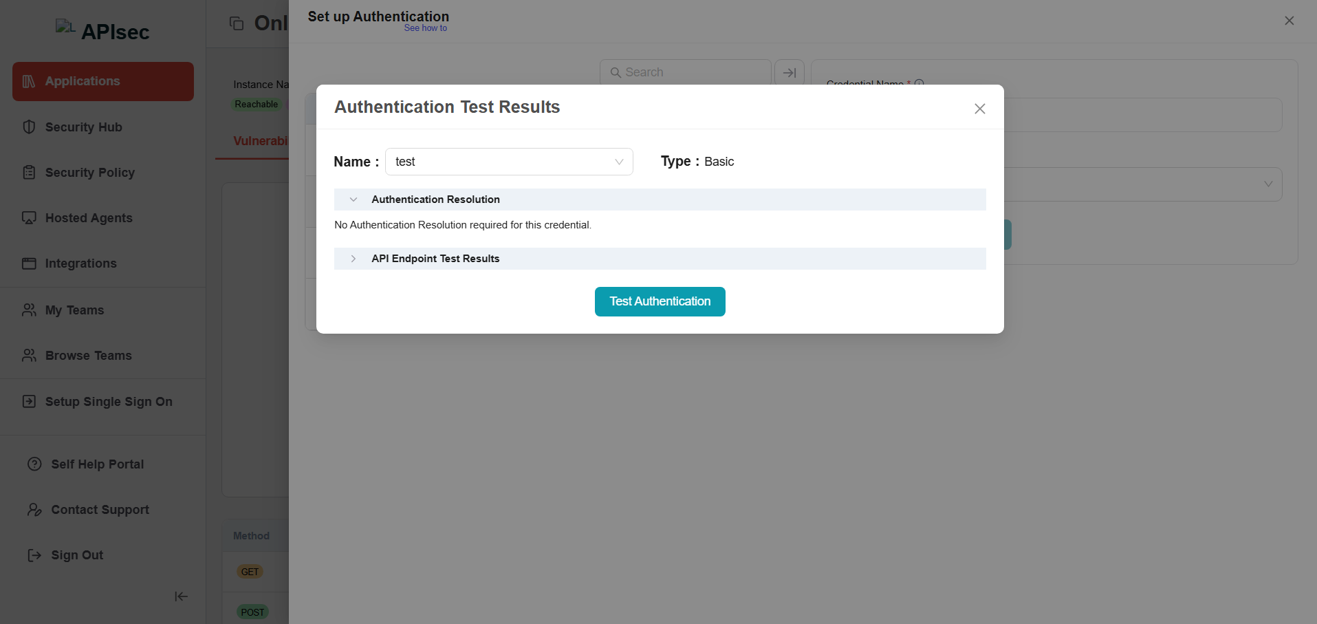 Check API Key aut is in Table