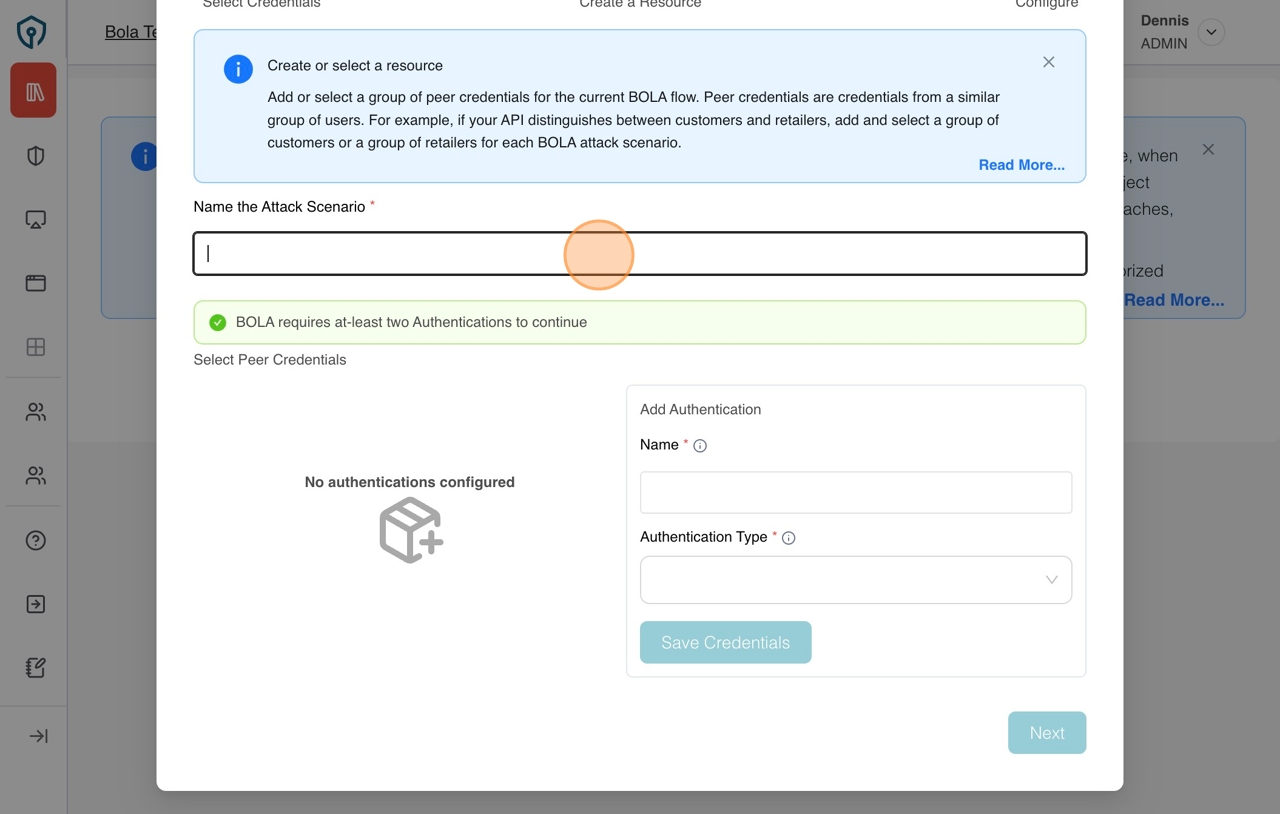 Attack Scenario name