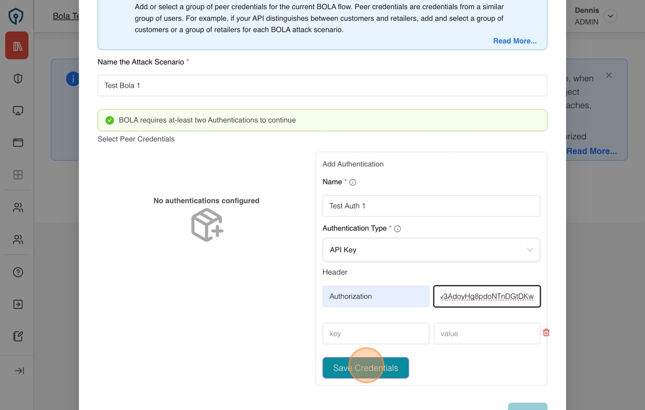 create authentications