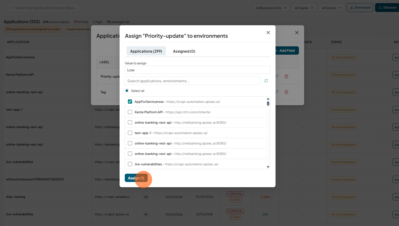 Manage fields