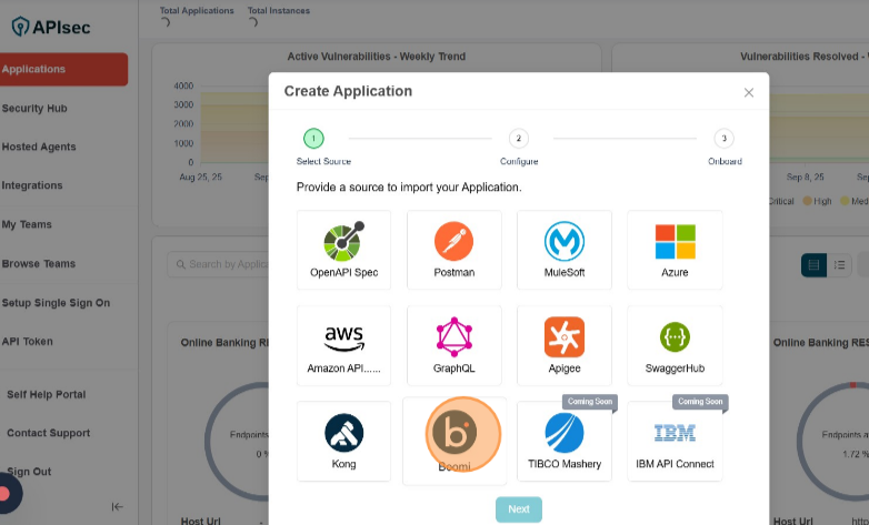 Choose the Dell Boomi Gateway