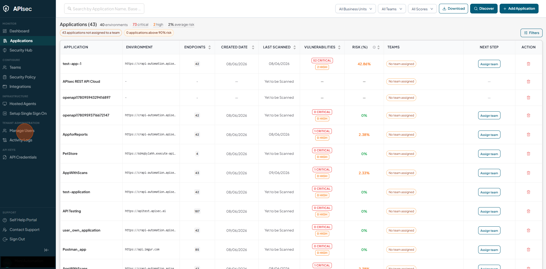 Manage users