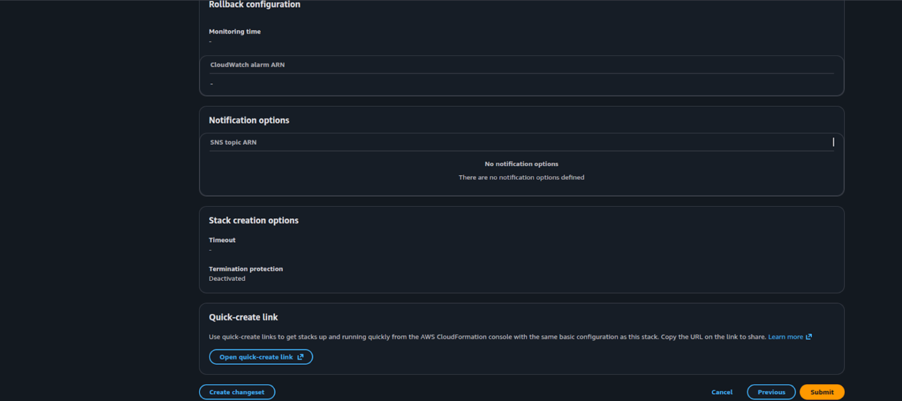 CRA Rollback Configuration