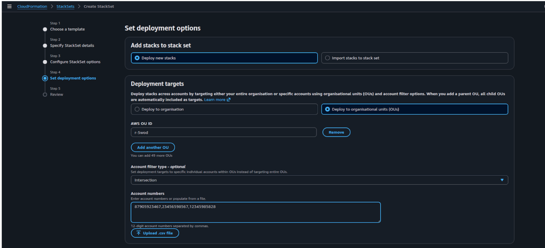 CRA Set Deployment Options