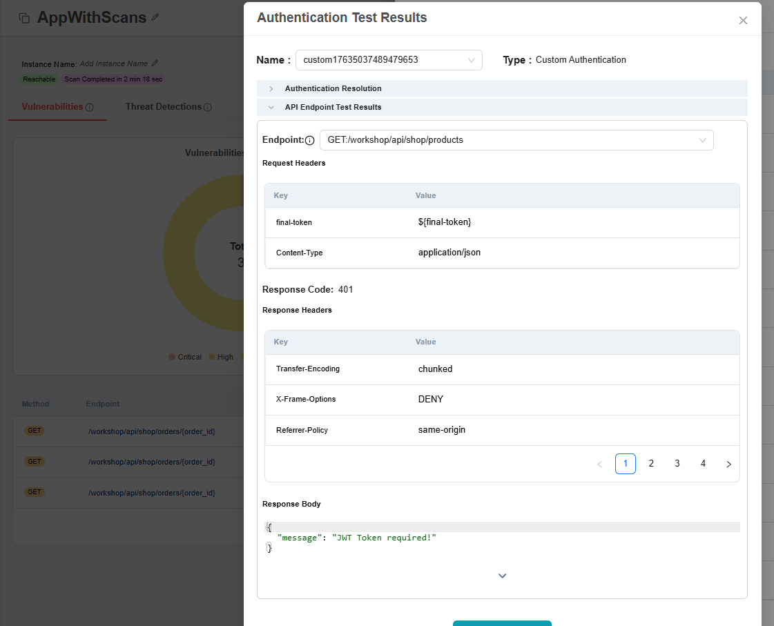 Check API Key aut is in Table