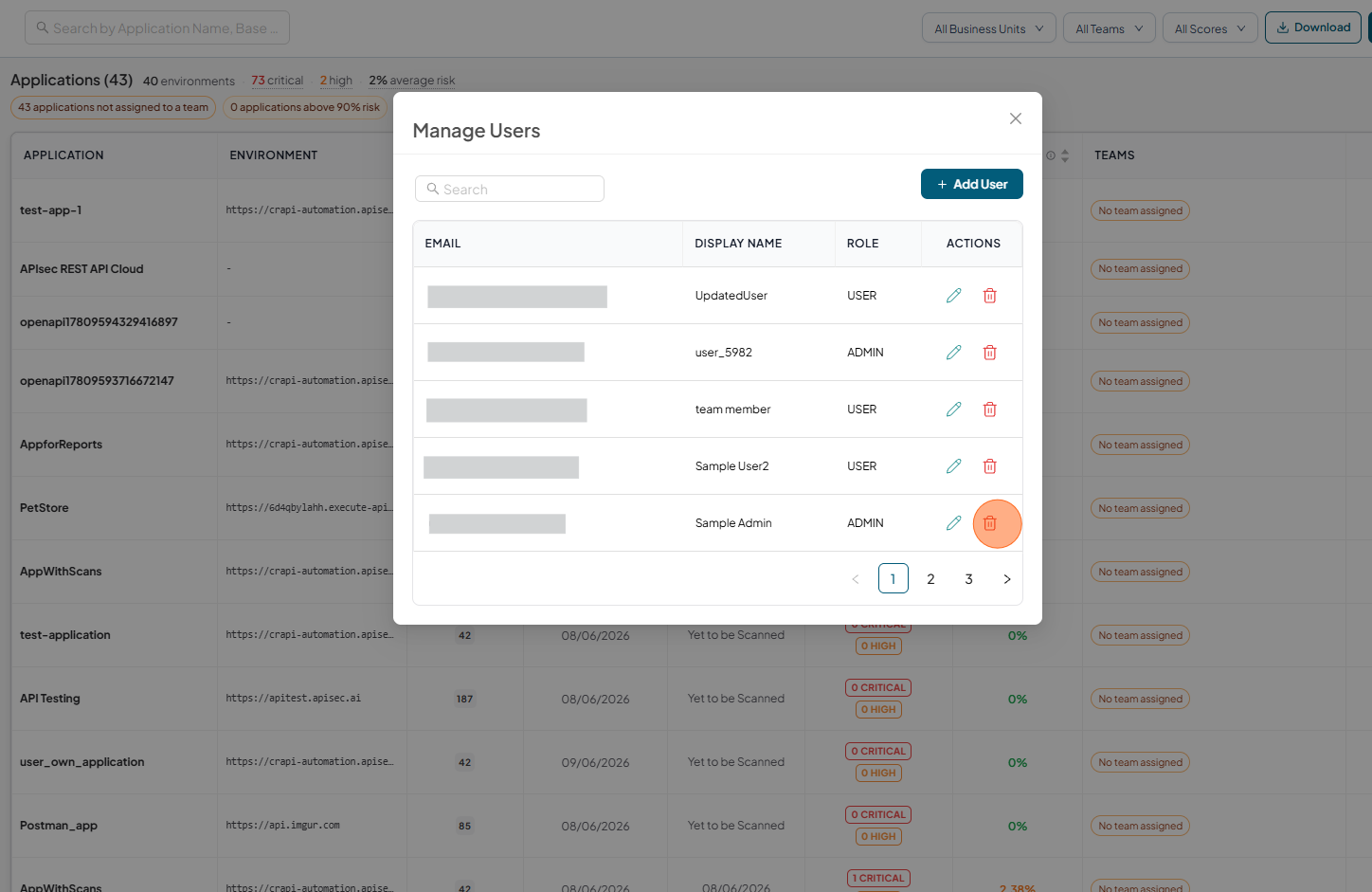 Manage users