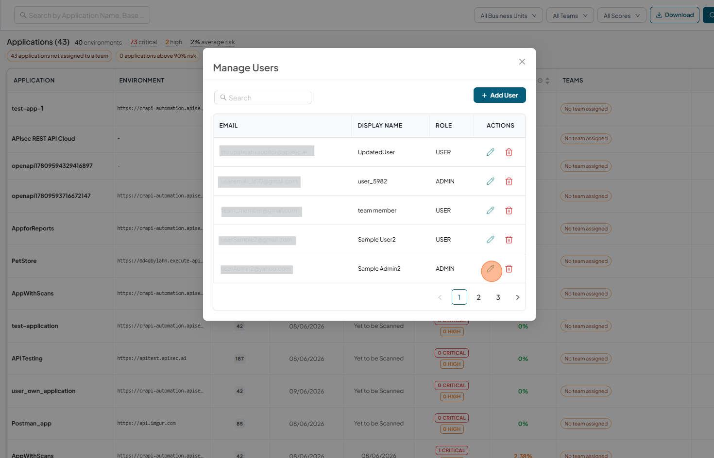 Manage users
