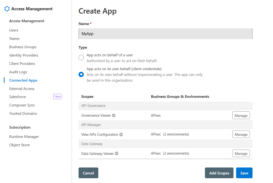 Choose the MuleSoft Gateway