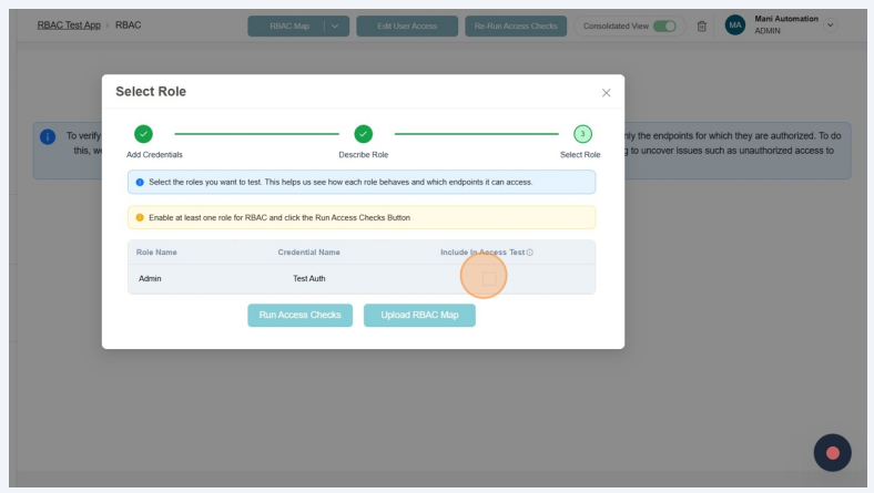 Click configure RBAC