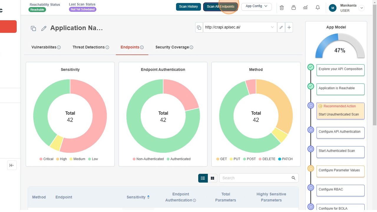 Click Scan All Endpoints