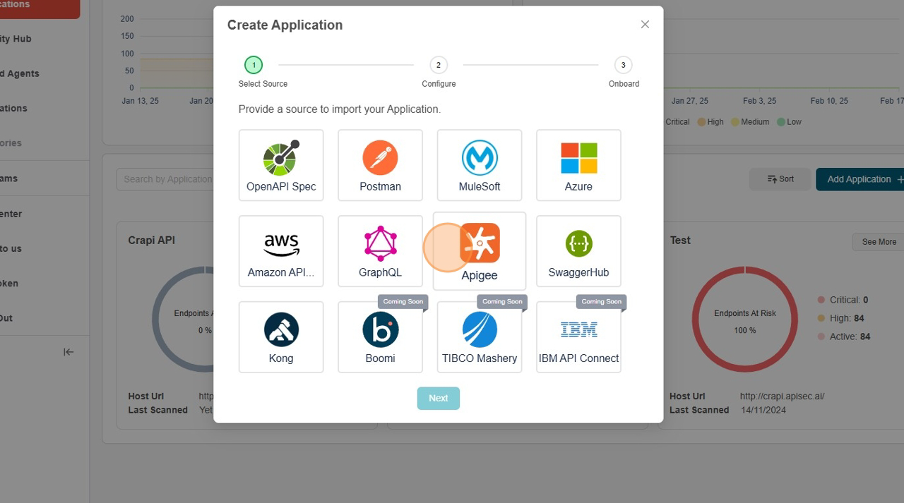 Choose the Apigee Gateway
