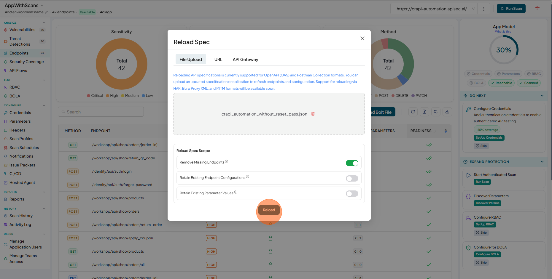 Activity logs