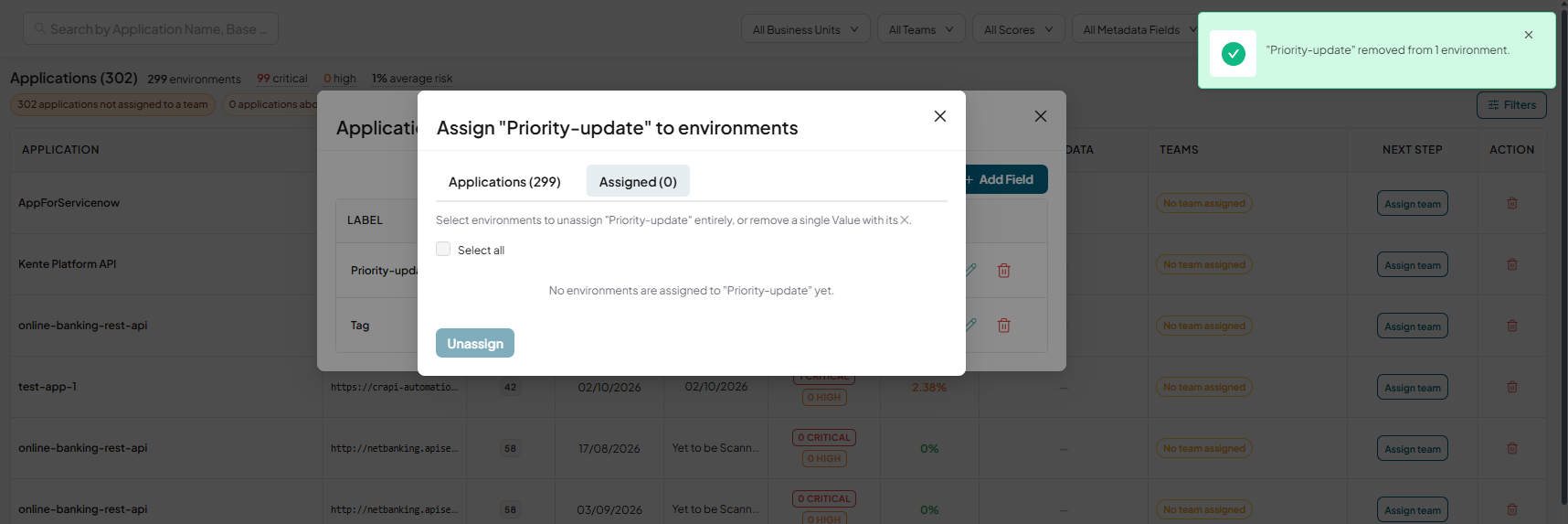 Manage fields