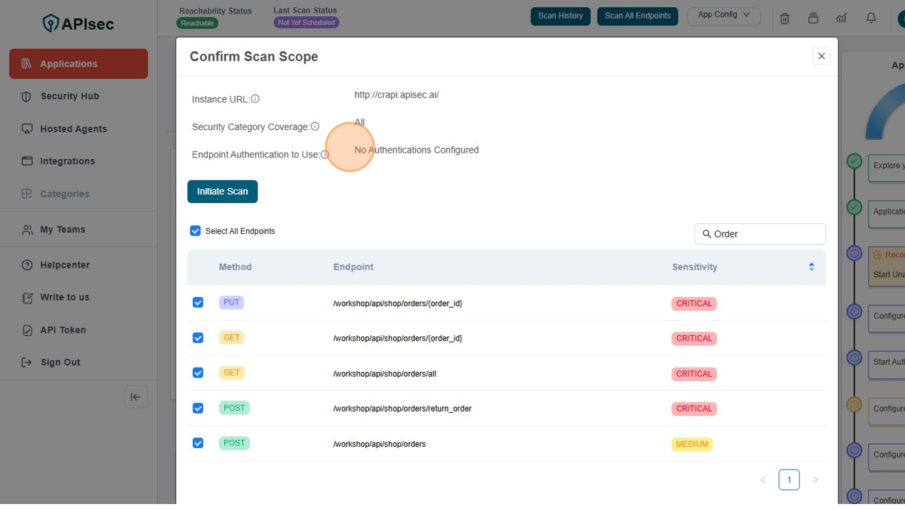 Check No Authentication Configured